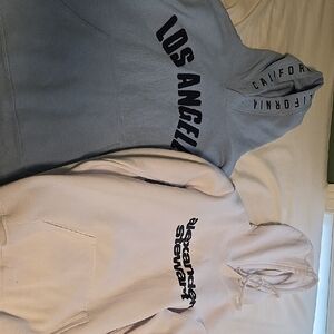 Blue and White Hoodies